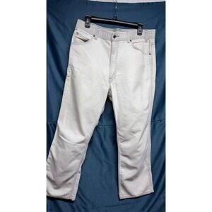 Vintage 1999 Levi's Gray/White Denim Zippered Jeans Mens 36x26 Cotton Blend 478